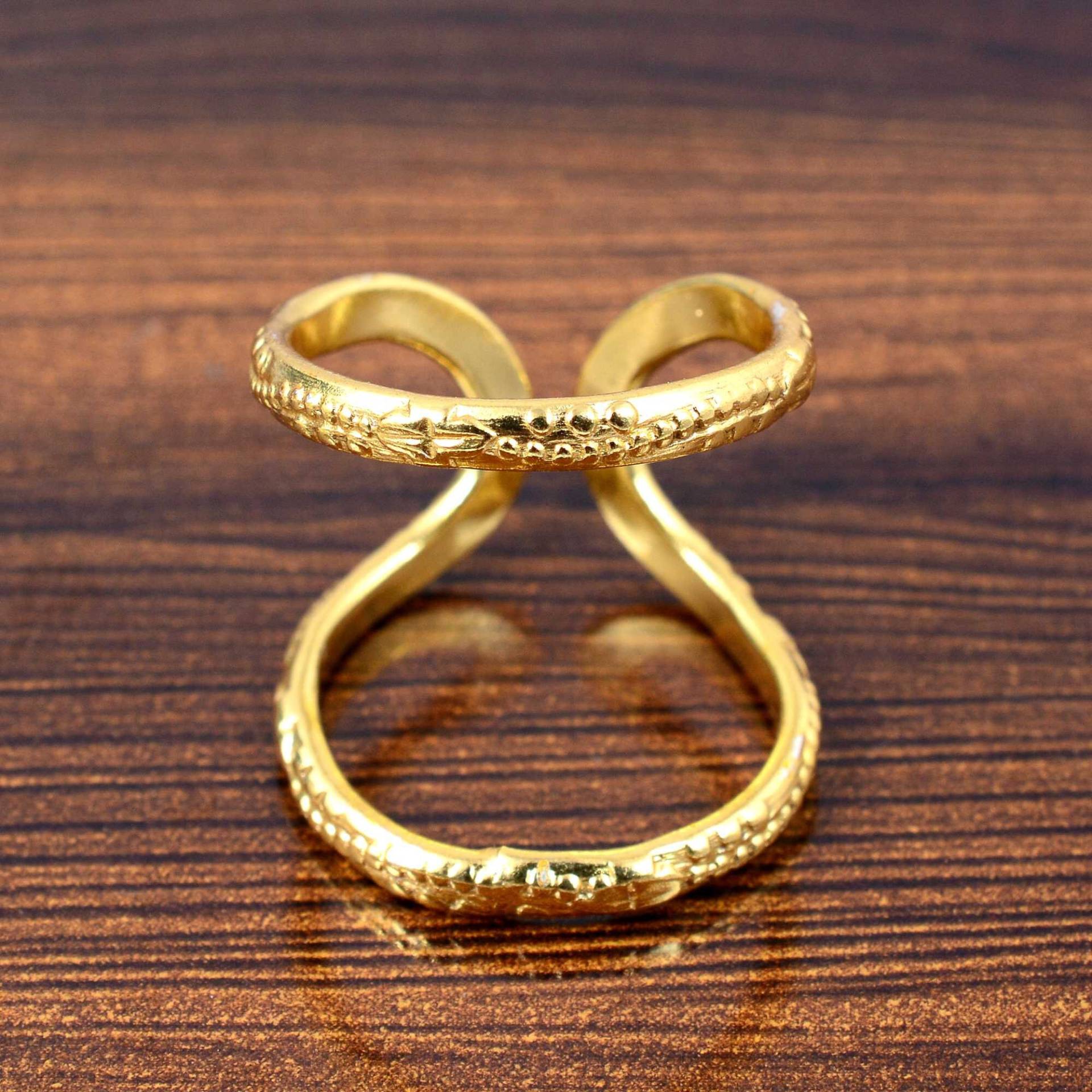 Gedrehter Messingschienenring Arthritis-Unterstützung von REALJEWELRYJAIPUR