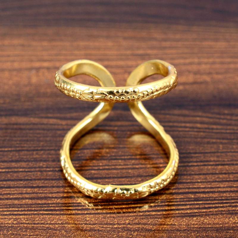 Gedrehter Messingschienenring Arthritis-Unterstützung von REALJEWELRYJAIPUR