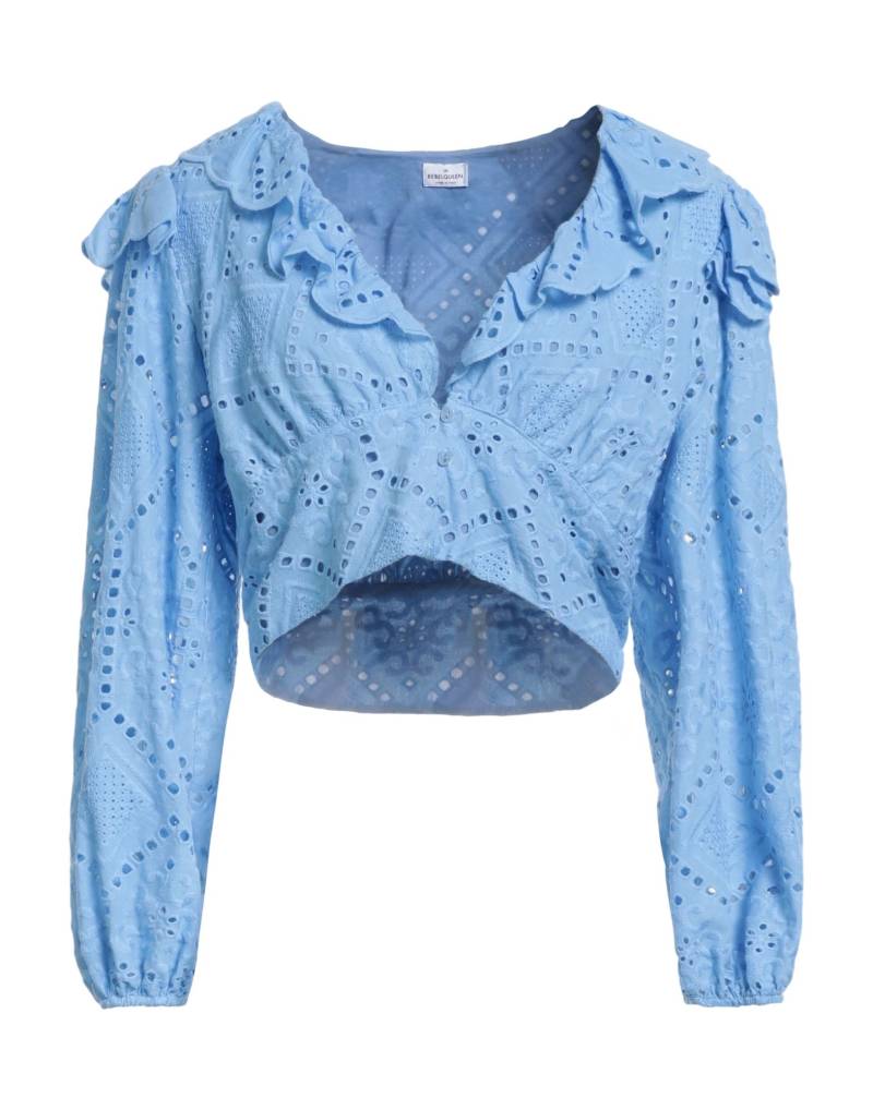 REBEL QUEEN by LIU •JO Hemd Damen Hellblau von REBEL QUEEN by LIU •JO