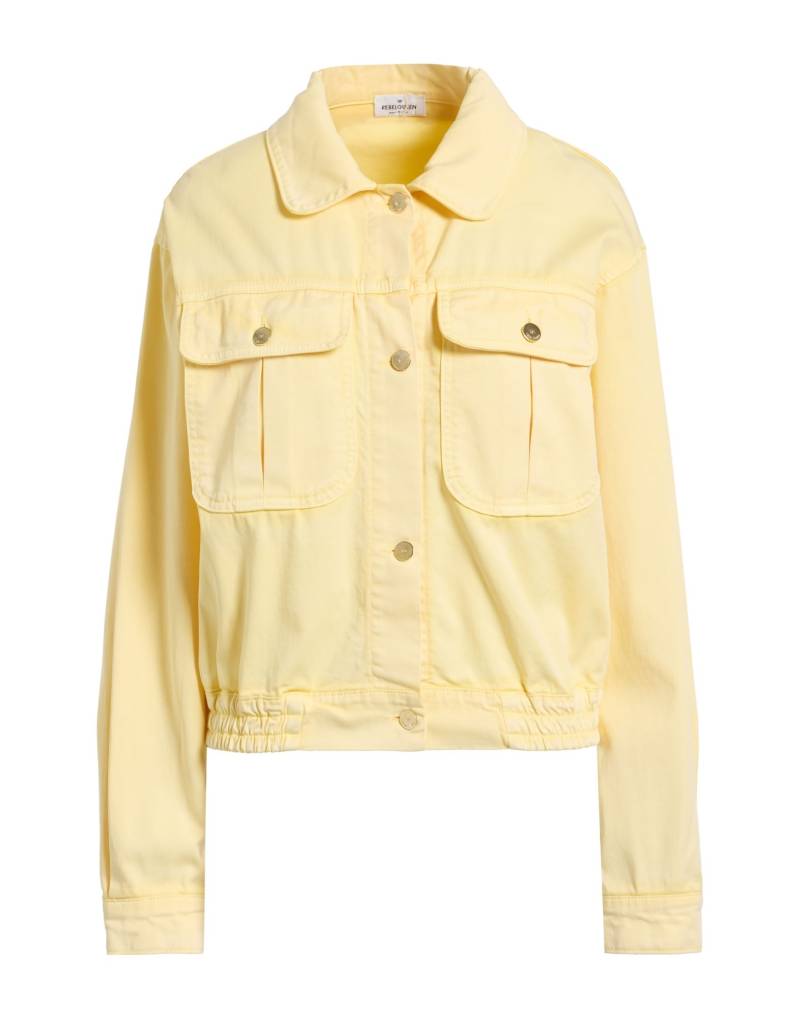 REBEL QUEEN by LIU •JO Jacke & Anorak Damen Pastellgelb von REBEL QUEEN by LIU •JO