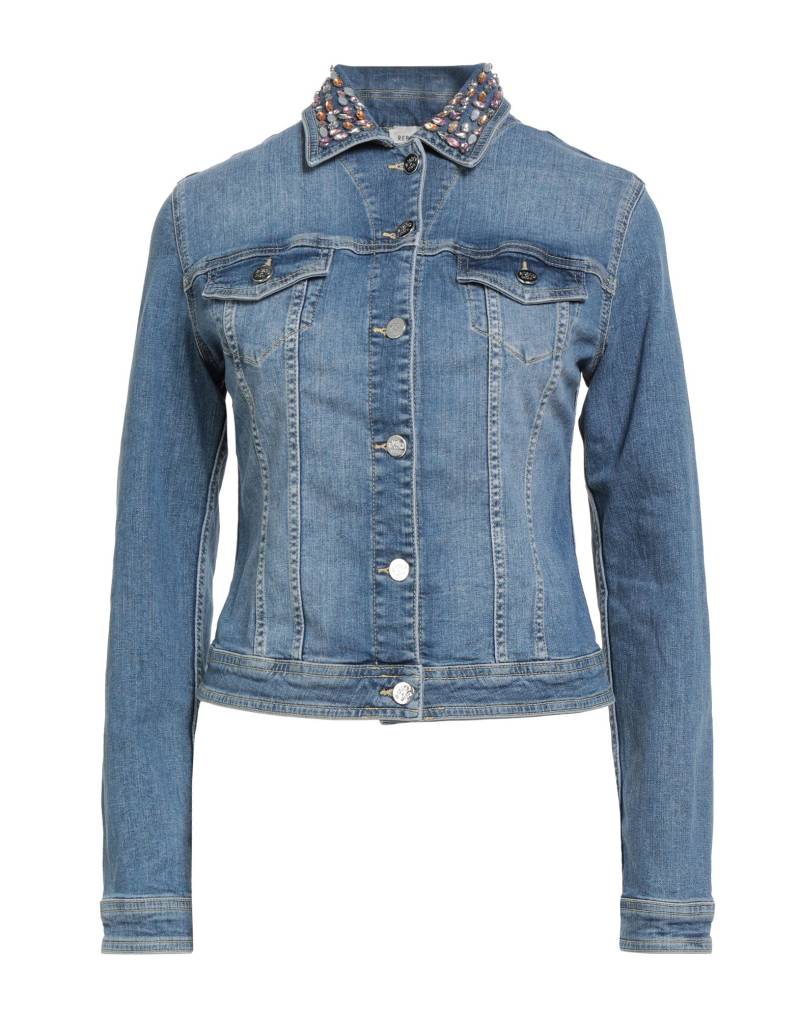 REBEL QUEEN by LIU •JO Jeansjacke/-mantel Damen Blau von REBEL QUEEN by LIU •JO