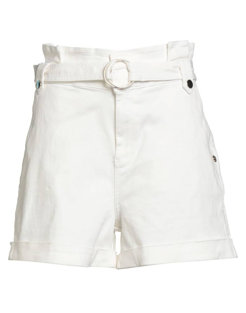 REBEL QUEEN by LIU •JO Jeansshorts Damen Weiß von REBEL QUEEN by LIU •JO