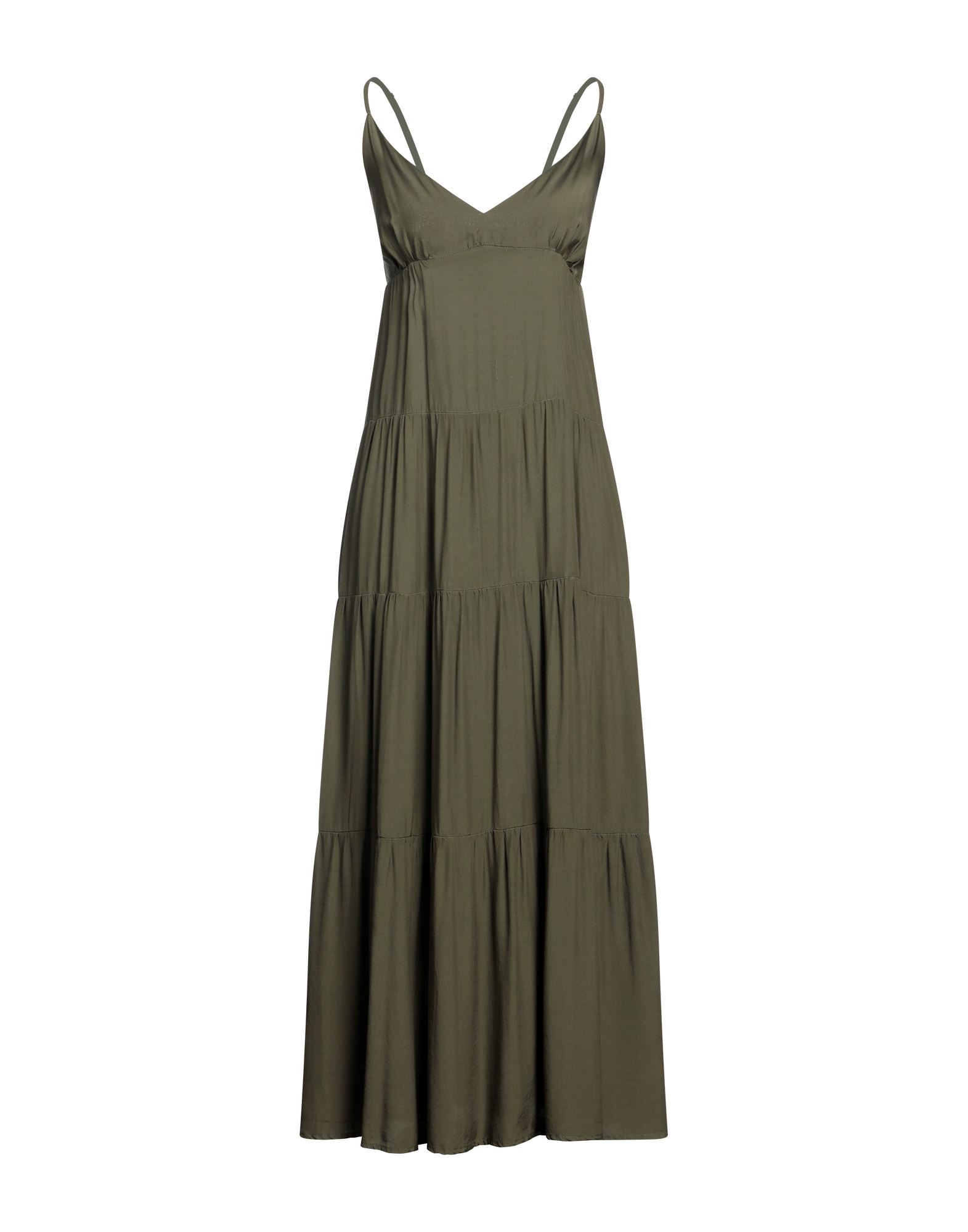 REBEL QUEEN Midi-kleid Damen Militärgrün von REBEL QUEEN