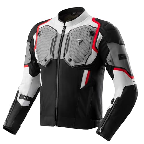 REBELHORN Borg II Motorradjacke Herren | Textil | Ellbogen, Schulter und Rückenprotektor Stufe 2 | HydraShield PRO In&Out Membran | Belüftungspaneele von REBELHORN