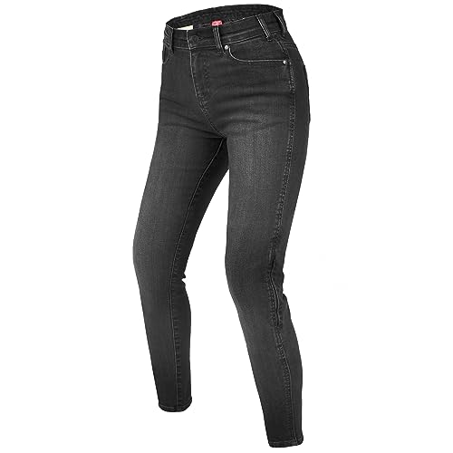 REBELHORN Classic III Lady MotorradJeans Damen | Aramidfaser Futter | SAS-TEC Knie und Hüftprotektoren | Skinny Fit von REBELHORN