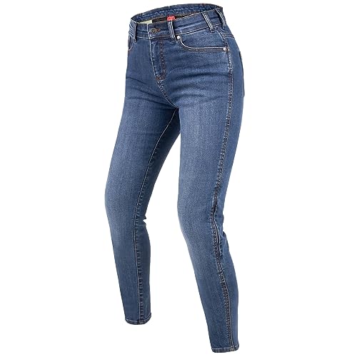 REBELHORN Classic III Lady MotorradJeans Damen | Aramidfaser Futter | SAS-TEC Knie und Hüftprotektoren | Slim Fit von REBELHORN