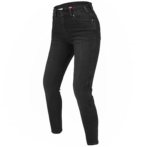 REBELHORN Classic III Lady MotorradJeans Damen | Aramidfaser Futter | SAS-TEC Knie und Hüftprotektoren | Slim Fit von REBELHORN