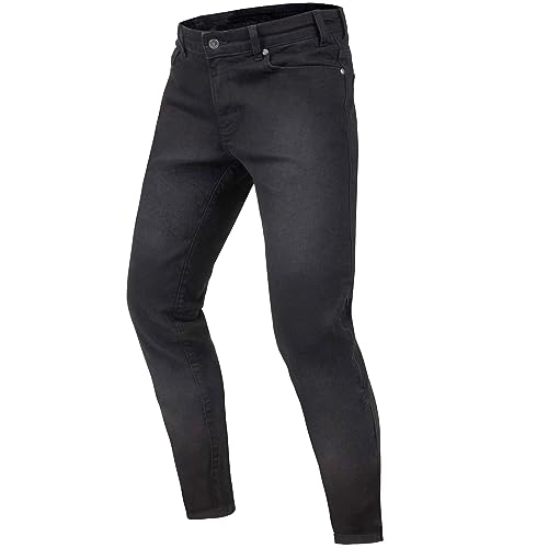 REBELHORN Classic III MotorradJeans Herren | Aramidfaser Futter | SAS-TEC Knie und Hüftprotektoren | Skinny Fit von REBELHORN