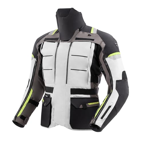REBELHORN Cubby V Motorradjacke Herren | Textil | Ellbogen und Schulterprotektoren Stufe 2 | Herausnehmbares In & Out Membran und Isolierweste | Große Belüftungspaneele REBELHORN Cubby V Motorradjacke Herren | Textil | Ellbogen und Schulterprotektoren Stufe 2 | Herausnehmbares In & Out Membran und Isolierweste | Große Belüftungspaneele von REBELHORN