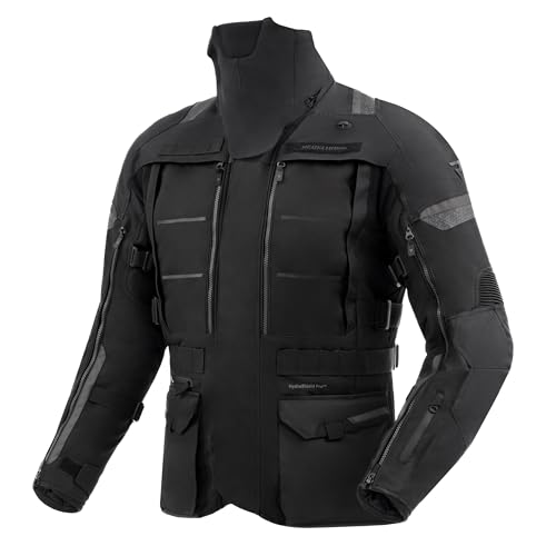 REBELHORN Cubby V Motorradjacke Herren | Textil | Ellbogen und Schulterprotektoren Stufe 2 | Herausnehmbares In & Out Membran und Isolierweste | Große Belüftungspaneele von REBELHORN