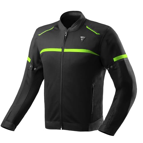 REBELHORN Echo Motorradjacke Herren | Textil | Ellbogen und Schulterprotektoren Stufe 1 | Rückenprotektortasche | Abnehmbare DryRide Membran | Große Mesh Belüftungspaneele von REBELHORN