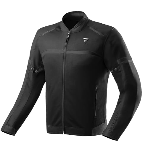 REBELHORN Echo Motorradjacke Herren | Textil | Ellbogen und Schulterprotektoren Stufe 1 | Rückenprotektortasche | Abnehmbare DryRide Membran | Große Mesh Belüftungspaneele von REBELHORN
