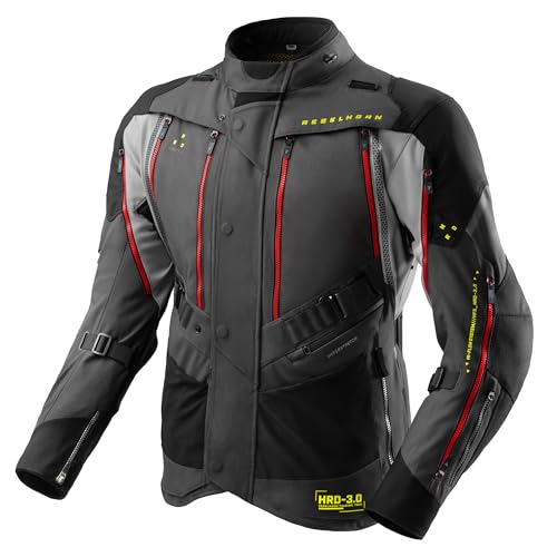 REBELHORN Hardy 3.0 Motorradjacke Herren | Textil | Ellbogen, Schulter und Rückenprotektor Stufe 2 | HydraShield PRO In&Out Membran | Belüftungspaneele | Isolierweste REBELHORN Hardy 3.0 Motorradjacke Herren | Textil | Ellbogen, Schulter und Rückenprotektor Stufe 2 | HydraShield PRO In&Out Membran | Belüftungspaneele | Isolierweste von REBELHORN