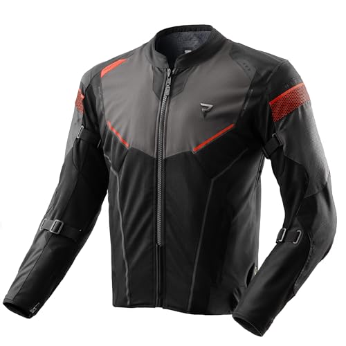 REBELHORN Hiflow V Motorradjacke Herren | Textil | Ellbogen, Schulter und Rückenprotektor Stufe 2 | HydraShield PRO In&Out Membran | Belüftungspaneele | Abnehmbare Isolierweste von REBELHORN