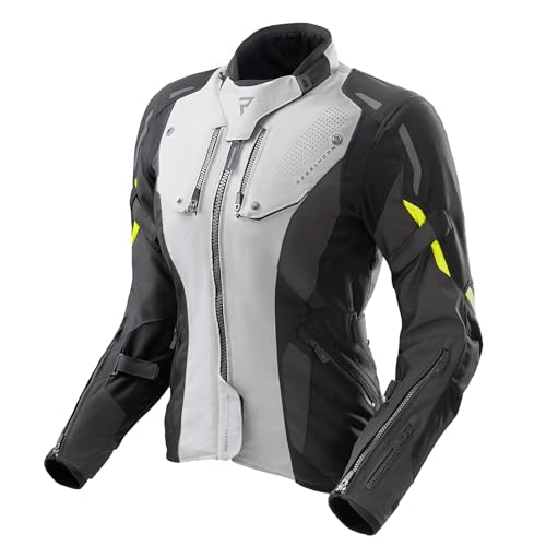 REBELHORN Hiker IV Lady Motorradjacke Damen | Textil | Ellbogen und Schulterprotektoren Stufe 2 | Herausnehmbares In&Out Membran | 2 Belüftungspaneele | 4 Belüftungskanäle von REBELHORN