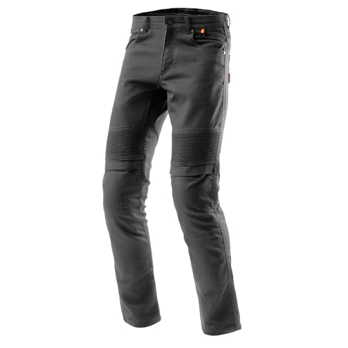 REBELHORN Revolt Motorradjeans Motorradhose Herren | Thunder Denim | RE ZRO Stufe 2 Knie, Hüft und Steißbein Protektoren | Tapered Fit von REBELHORN