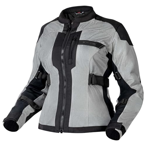 REBELHORN Scandal II Lady Motorradjacke Damen | Textile | Ellbogen und Schulterprotektoren Stufe 2 | Große Mesh-Einsätze | Doppel und Dreifachnähte | Reflektierende Elemente von REBELHORN