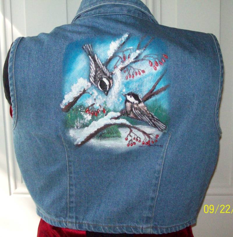 Vintage Jeansweste Handgemalte Kleiber, Ooak Jeansjacke | Größe 11/12 Vintage Jeansweste Handgemalte Kleiber, Ooak Jeansjacke | Größe 11/12 von REBORNbyLadyG
