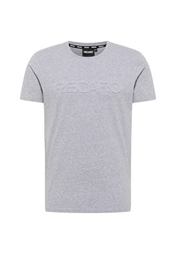 RECARO T-Shirt Embossed | Herren Shirt, Rundhals | 100% Baumwolle | Made in Europe, Farbe:Gray, Größe:XXL von RECARO