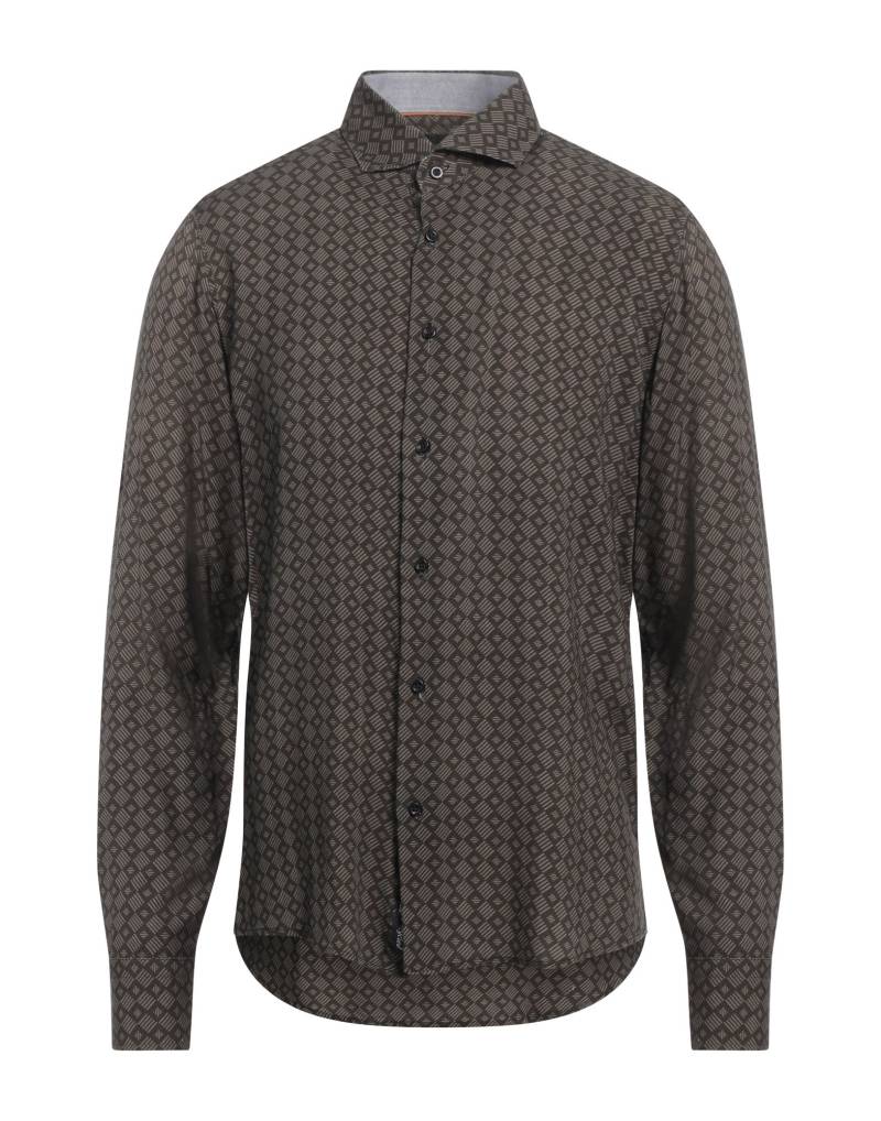 RECYCLED ART WORLD Hemd Herren Dunkelbraun von RECYCLED ART WORLD