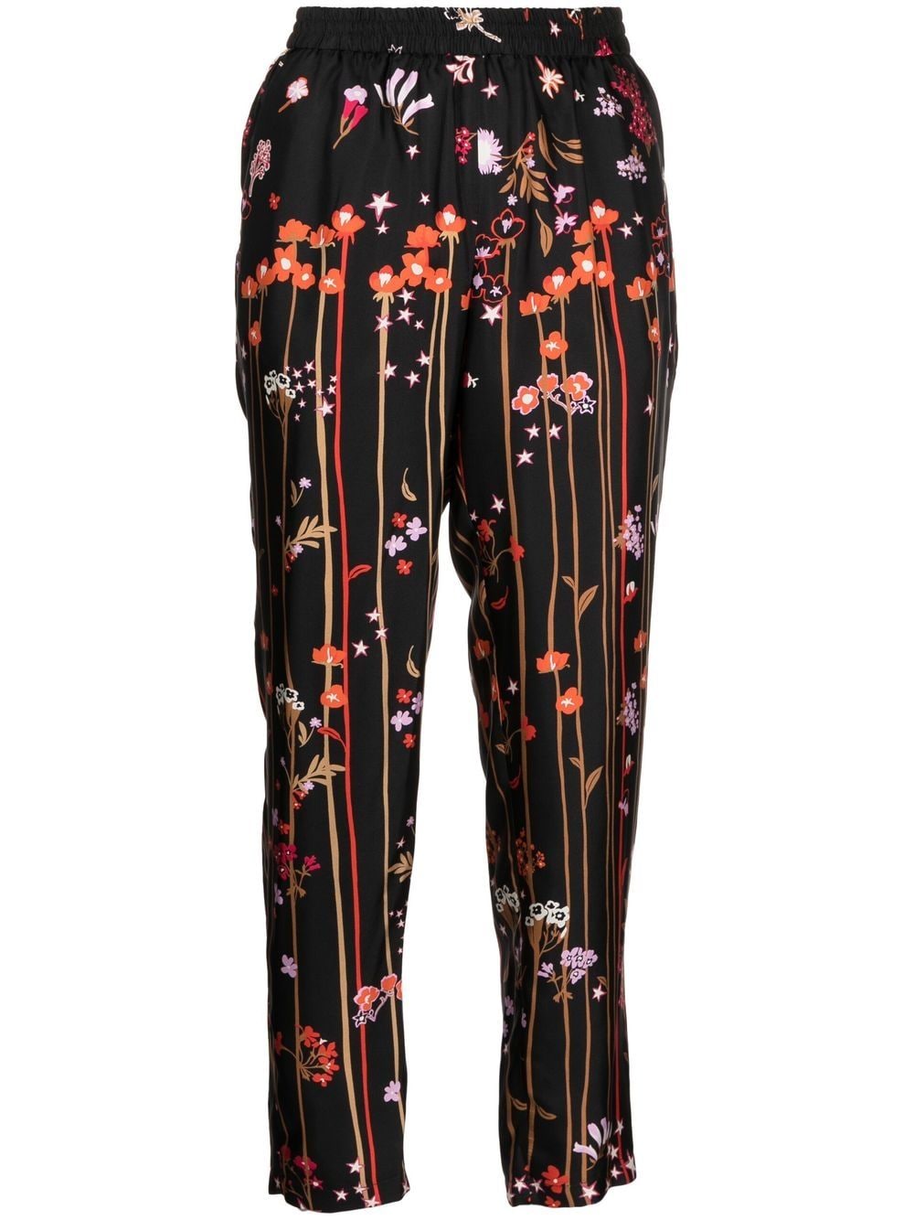 RED Valentino Hose mit Sterne-Print - Schwarz von RED Valentino