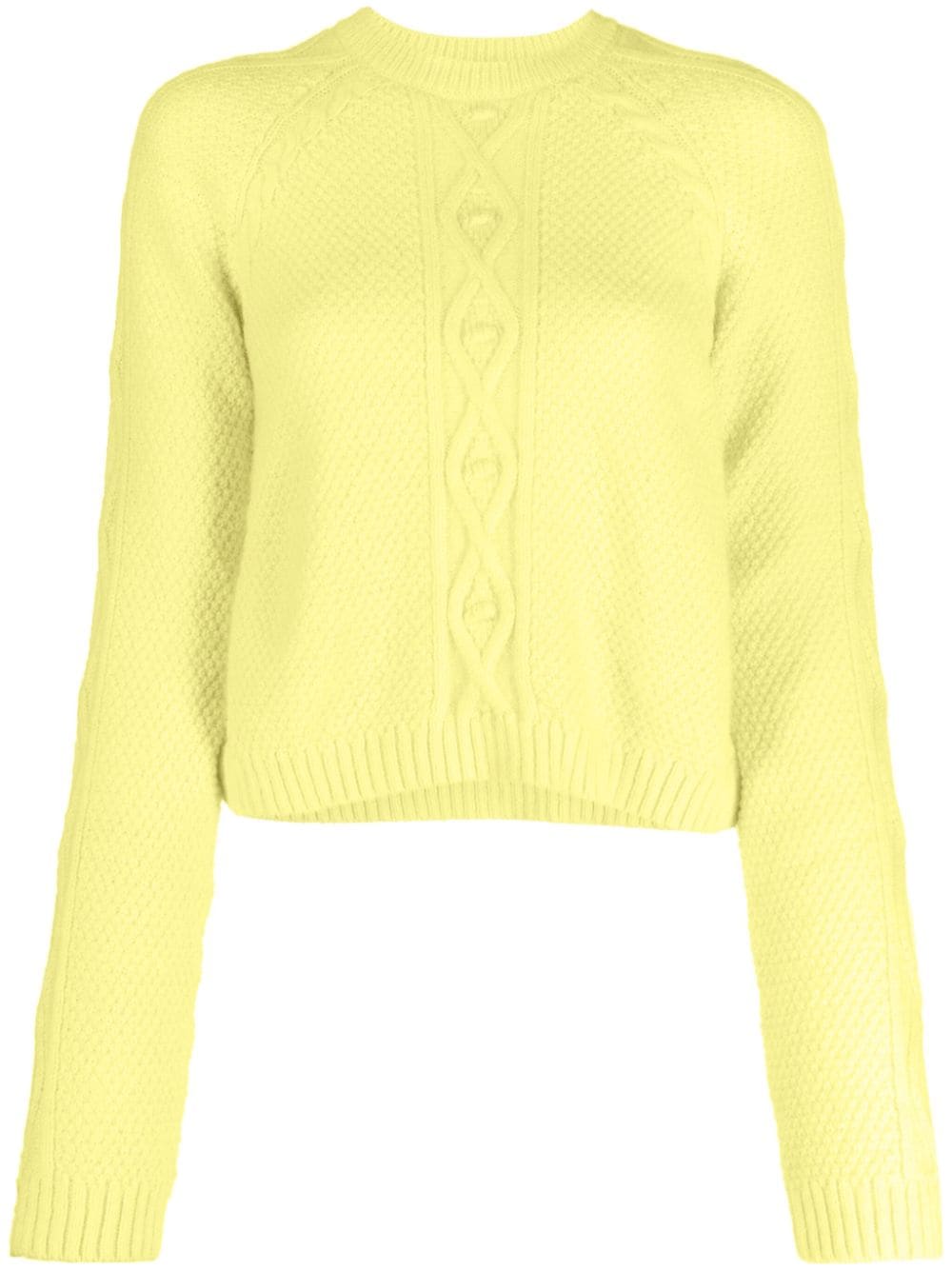 RED Valentino Pullover mit Zopfmuster - Gelb von RED Valentino