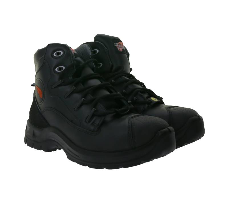 RED WING SHOES PetroKing S3 Sicherheits-Schuhe mit TredMax-Sohle und ForceGuard-System Arbeits-Stiefel Factory Second Schnür-Boots 3205 Schwarz von RED WING SHOES