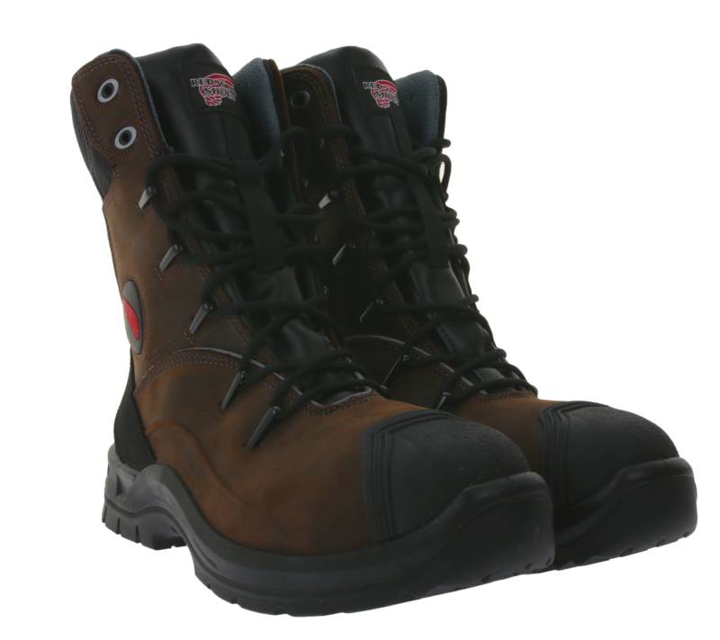 RED WING SHOES PetroKing S3 Sicherheits-Schuhe mit TredMax-Sohle und ForceGuard-System Arbeits-Stiefel Factory Second Schnür-Boots 3239 Braun/Schwarz von RED WING SHOES