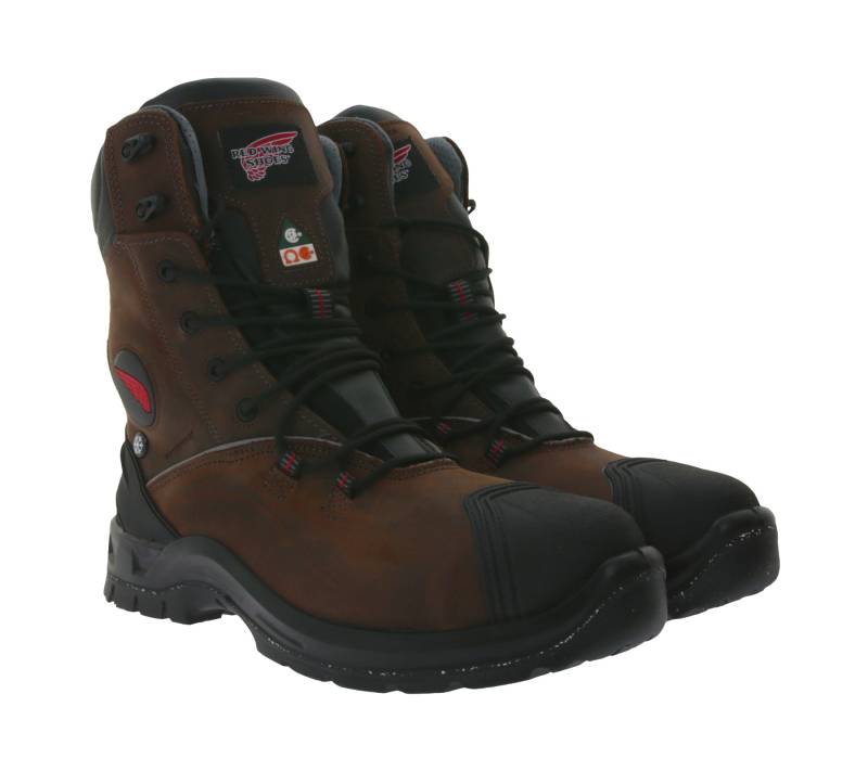 RED WING SHOES PetroKing S3 Sicherheits-Schuhe mit TredMax-Sohle und ForceGuard-System Arbeits-Stiefel Factory Second Schnür-Boots 3287 Braun/Schwarz von RED WING SHOES