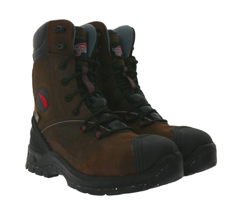 RED WING SHOES PetroKing S3 Sicherheits-Schuhe mit TredMax-Sohle und ForceGuard-System Arbeits-Stiefel Winter-Schuhe Factory Second Schnür-Boots 3238 Braun/Schwarz von RED WING SHOES