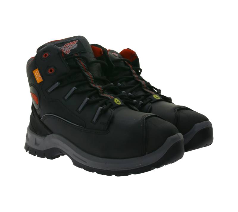 RED WING SHOES PetroKing S3 Sicherheits-Schuhe mit TredMax-Sohle und ForceGuard-System Arbeits-Stiefel mit D30-Technologie Factory Second Schnür-Boots 3203 Schwarz von RED WING SHOES
