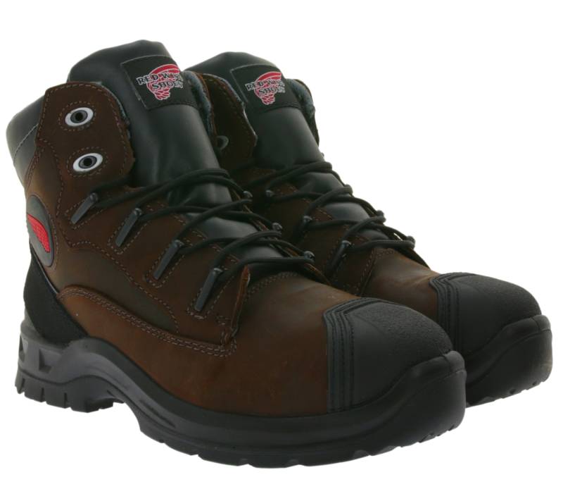 RED WING SHOES SB Sicherheits-Schuhe mit SwenFlex Pro-Sohle und ForceGuard-System Arbeits-Stiefel Factory Second Schnür-Boots 3228 Braun von RED WING SHOES