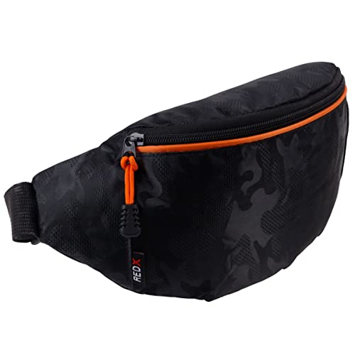 RED X Herren-Gürteltasche, Nylon, Camouflage-Design, Schwarz , Einheitsgröße von RED X