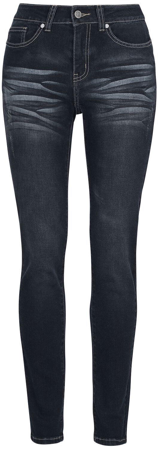 Jeans für Damen  dunkelblau "Skarlett - Dunkelblaue Jeans mit Waschung" von RED by EMP von RED by EMP