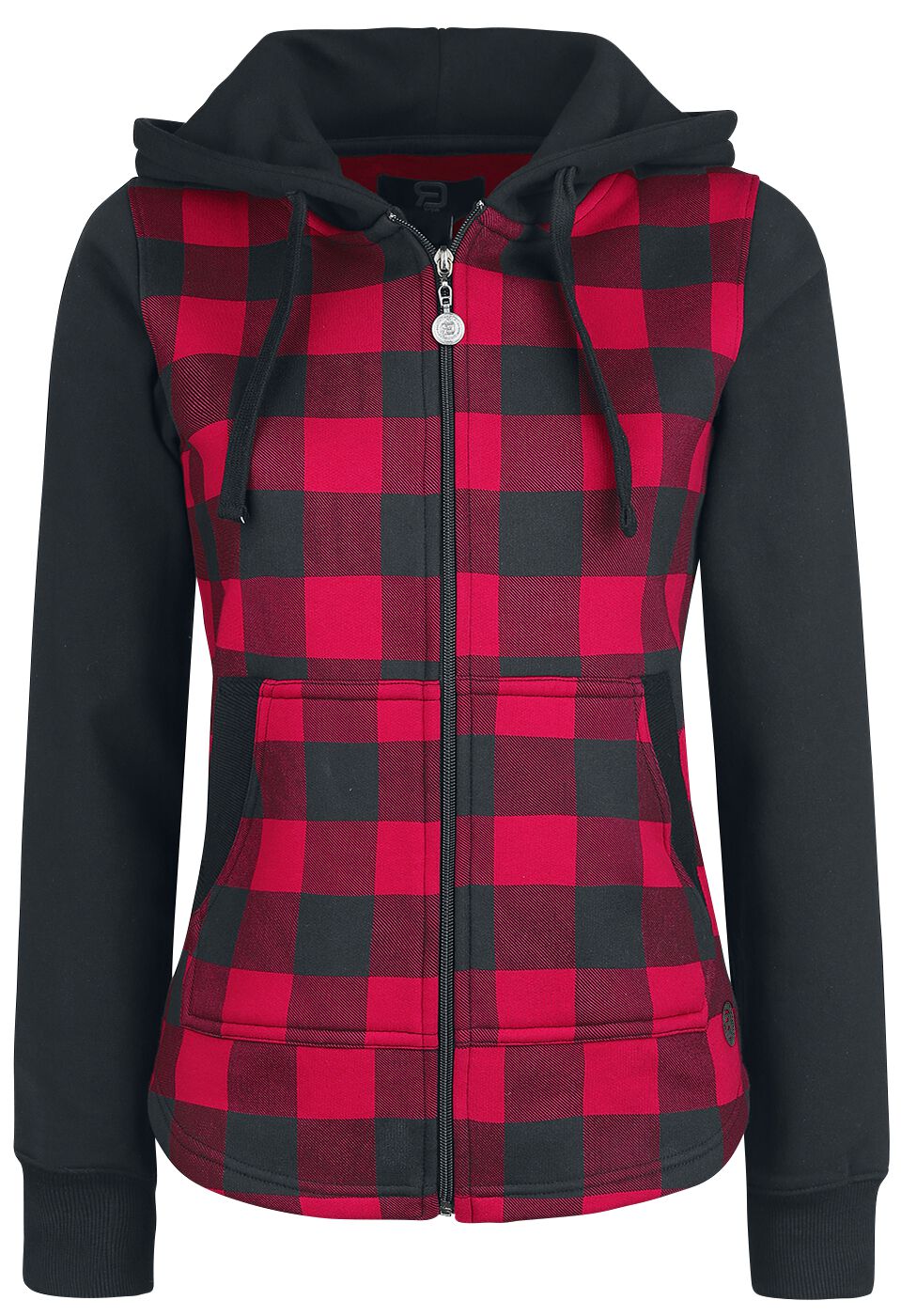 Kapuzenjacke für Damen schwarz/rot "Stay Different" von RED by EMP Kapuzenjacke für Damen schwarz/rot "Stay Different" von RED by EMP von RED by EMP