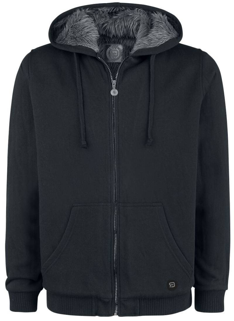 Kapuzenjacke für Männer  schwarz/blau "Is It Over Yet" von RED by EMP von RED by EMP