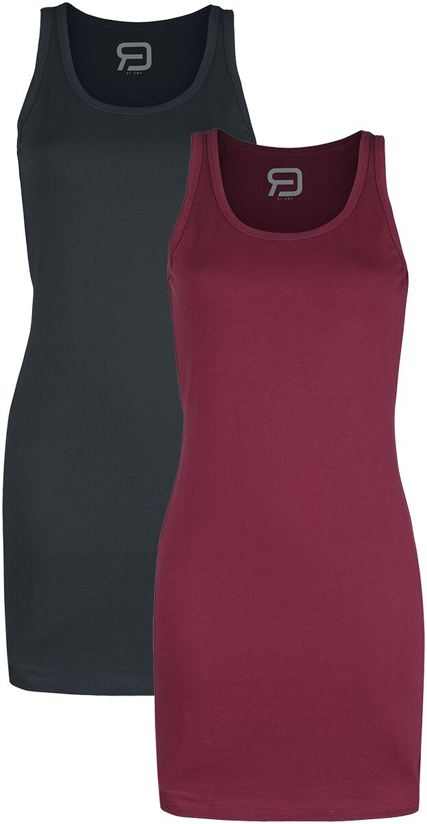 Kurzes Kleid für Damen  schwarz/rot "Doppelpack Kleider" von RED by EMP von RED by EMP