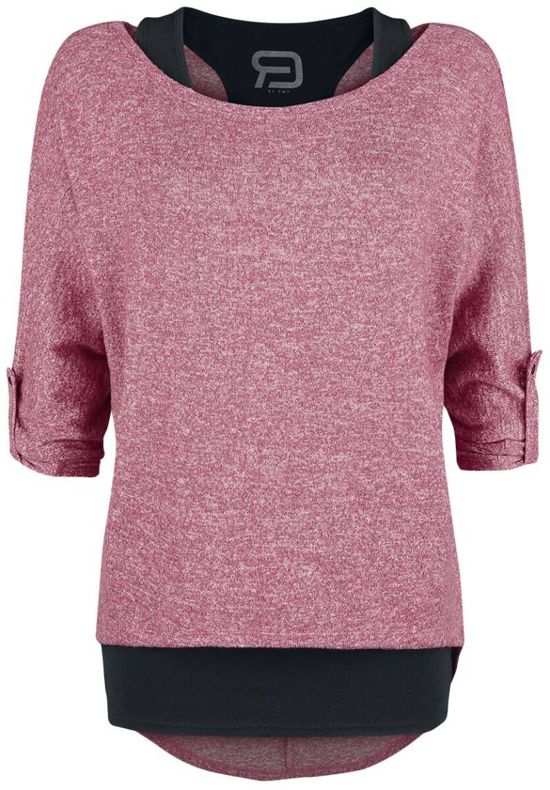 Langarmshirt für Damen  bordeaux/schwarz "Cuddly Loose" von RED by EMP von RED by EMP
