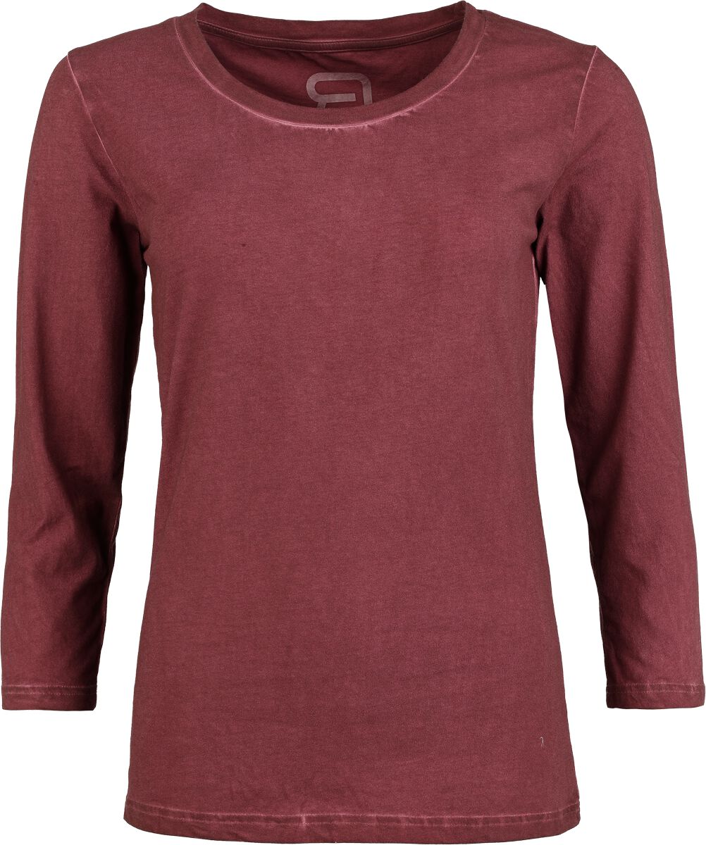 Langarmshirt für Damen bordeaux "Langarmshirt mit Waschung" von RED by EMP Langarmshirt für Damen bordeaux "Langarmshirt mit Waschung" von RED by EMP von RED by EMP