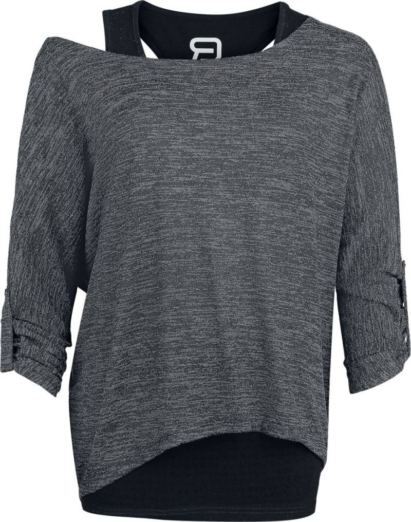 Langarmshirt für Damen  schwarz/schwarz "Cuddly Loose" von RED by EMP von RED by EMP