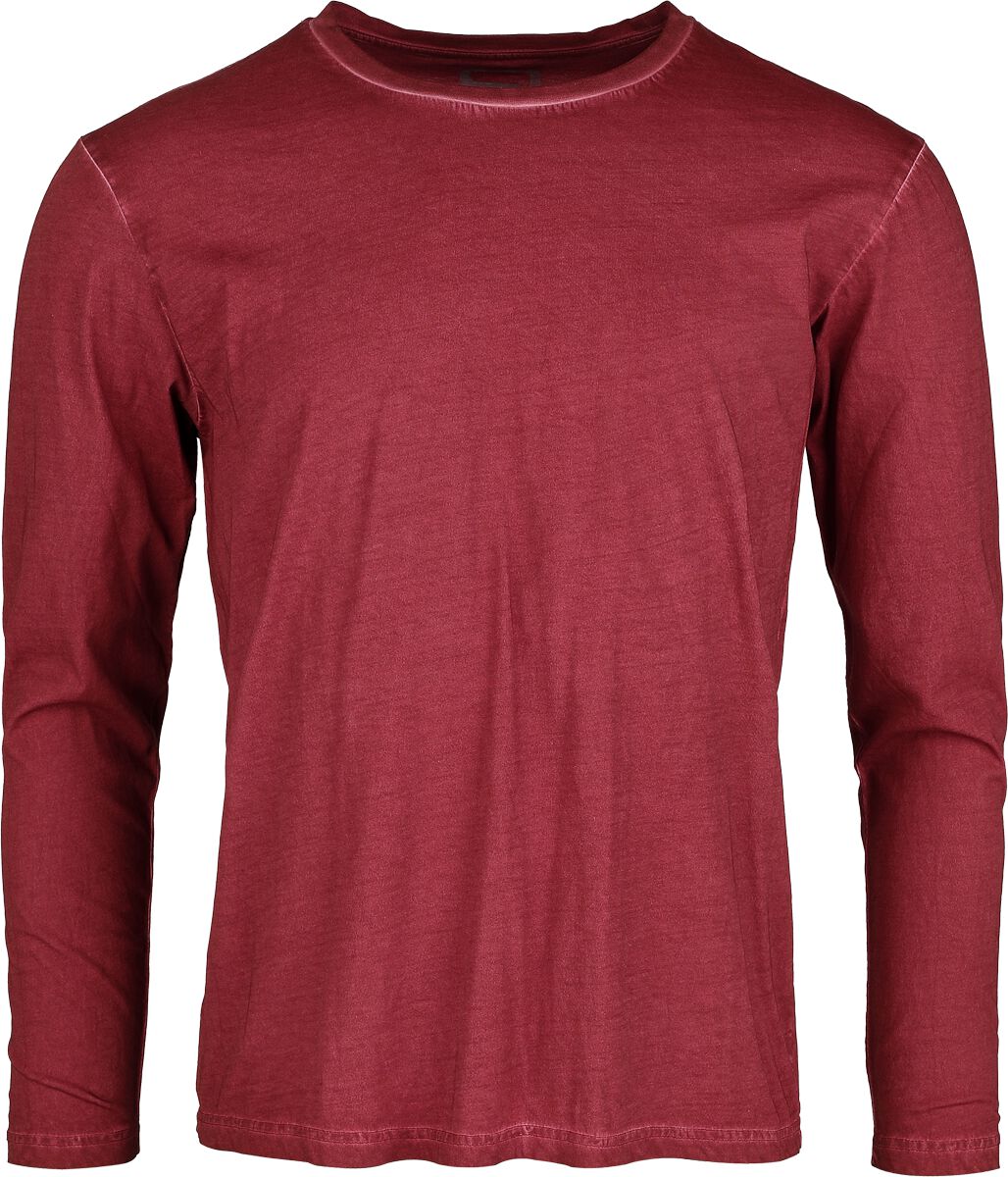 Langarmshirt für Männer  bordeaux "RED by EMP" von RED by EMP von RED by EMP
