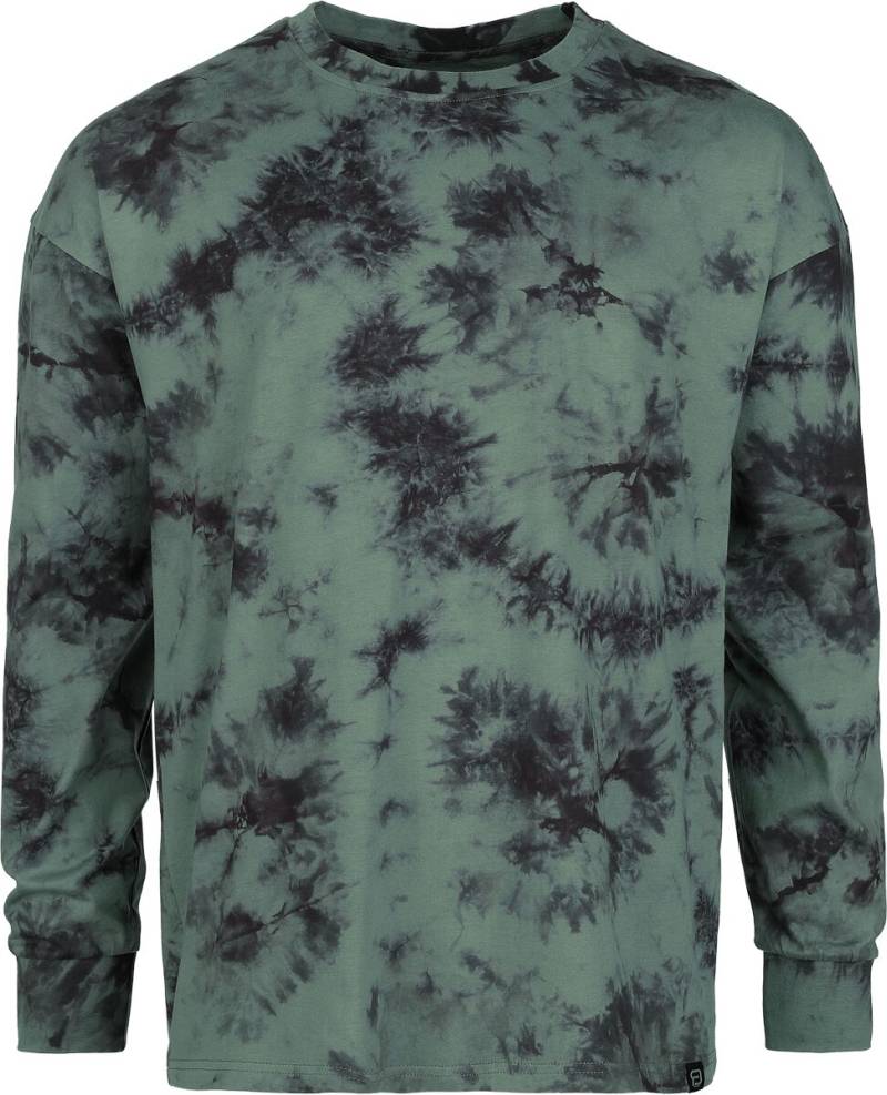 Langarmshirt für Männer  oliv "Batik Langarmshirt" von RED by EMP von RED by EMP