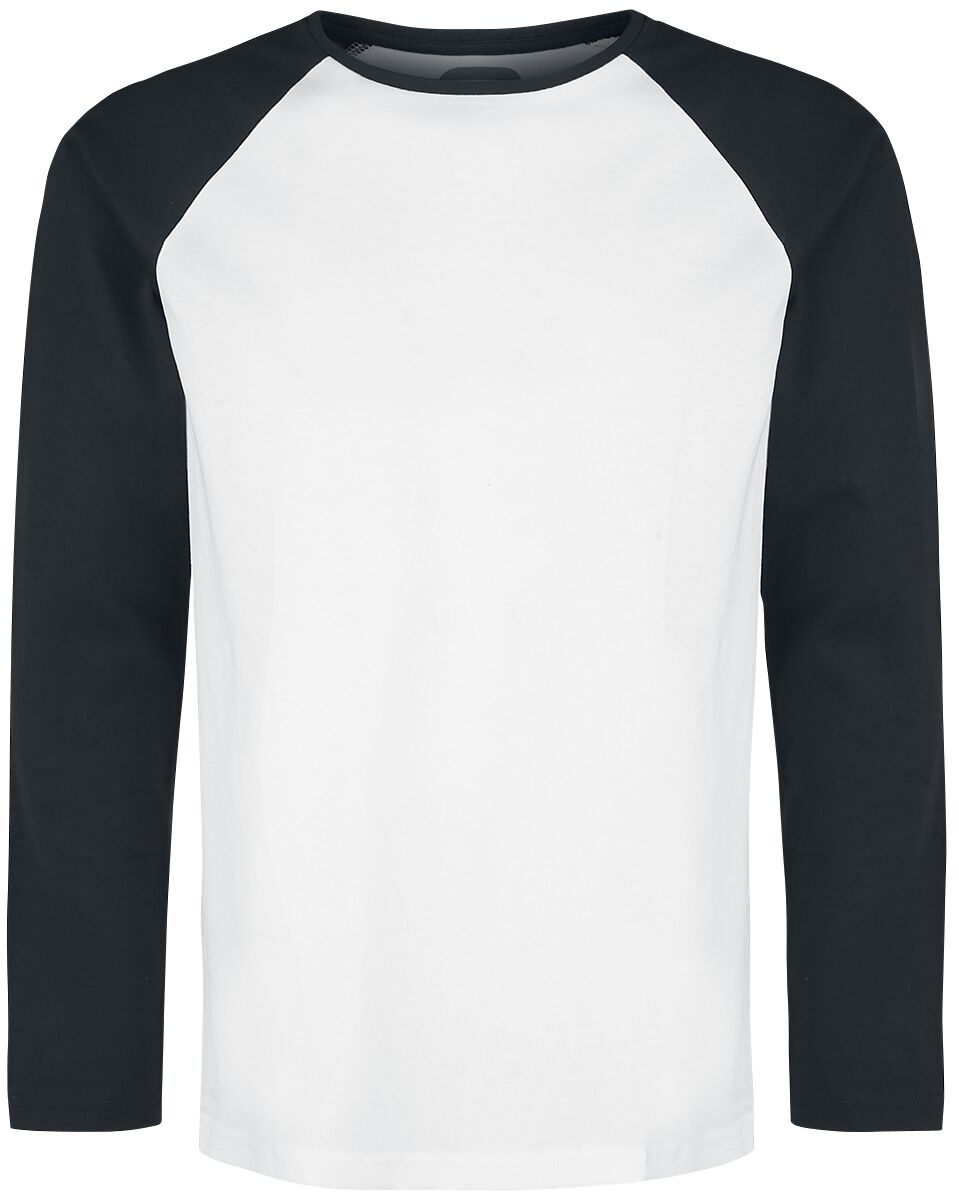 Langarmshirt für Männer  weiß/schwarz "Raglan Longsleeve" von RED by EMP von RED by EMP