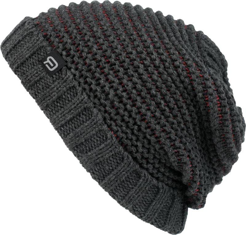 Mütze   grau/rot "Snow and Cold" von RED by EMP von RED by EMP