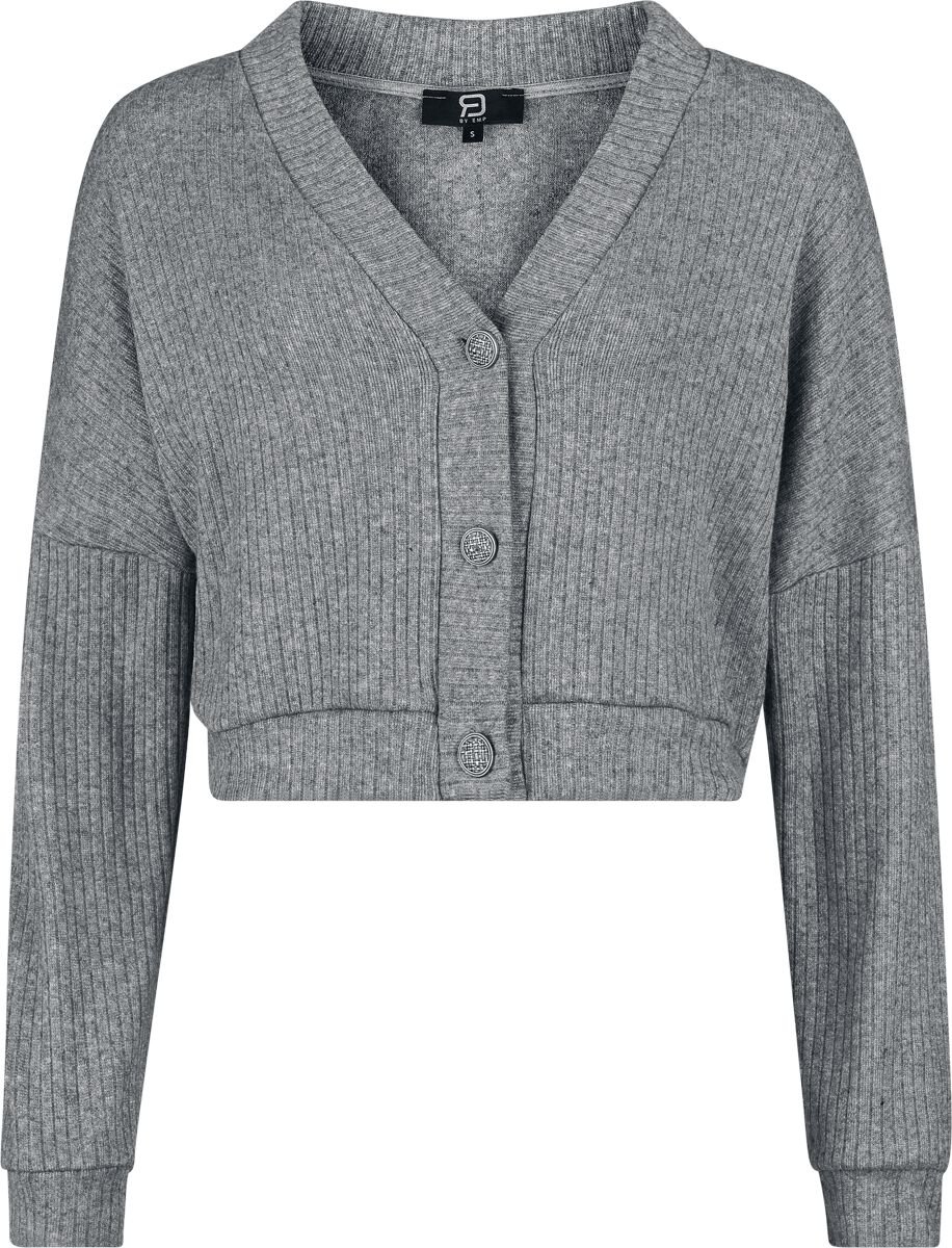 RED by EMP Basic Jacket Cardigan grau in M von RED by EMP