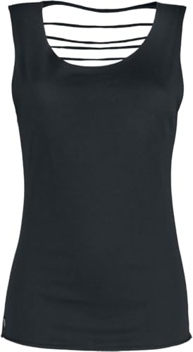RED by EMP Damen schwarzes Basic-Top mit Cut-Outs auf dem Rücken XL von RED by EMP
