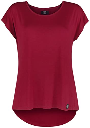 RED by EMP Damen Rotes lockeres Basic T-Shirt M von RED by EMP