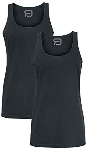 RED by EMP Damen Schwarze Basic Tops im Doppelpack XS von RED by EMP