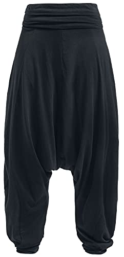 RED by EMP Damen Schwarze Harems-Stoffhose - Locker, lässig S von RED by EMP
