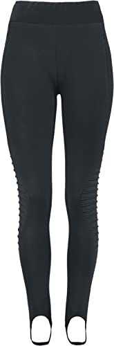 RED by EMP Damen Schwarze Leggings mit Steg XS von RED by EMP